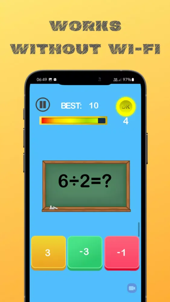 Screenshot di Guess number Quick math games