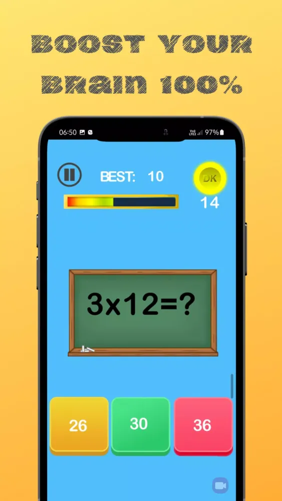 Screenshot di Guess number Quick math games