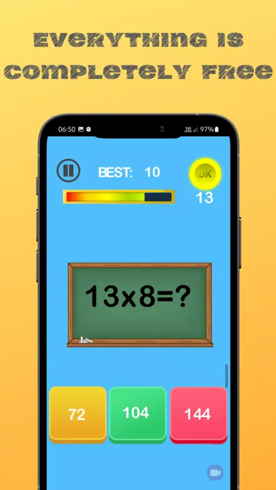 Screenshot di Guess number Quick math games