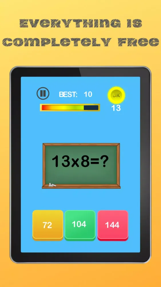 Screenshot di Guess number Quick math games