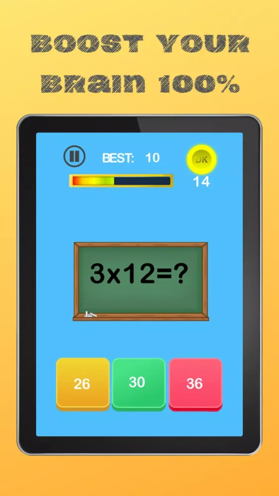 Screenshot di Guess number Quick math games
