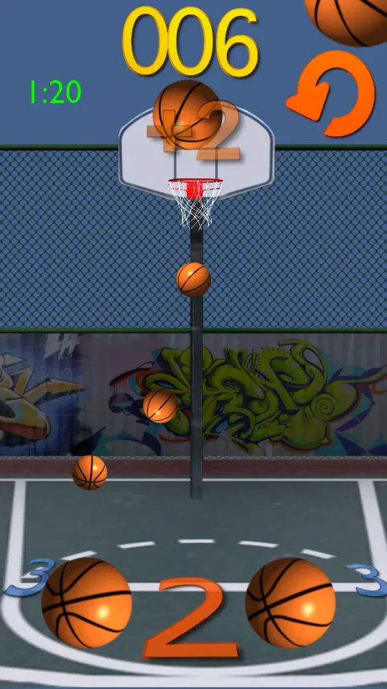 Hot Shot BBALL Breakout - A Basketball Shoot Em Up应用截图