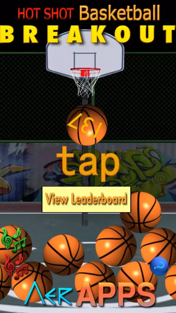 Hot Shot BBALL Breakout - A Basketball Shoot Em Up应用截图