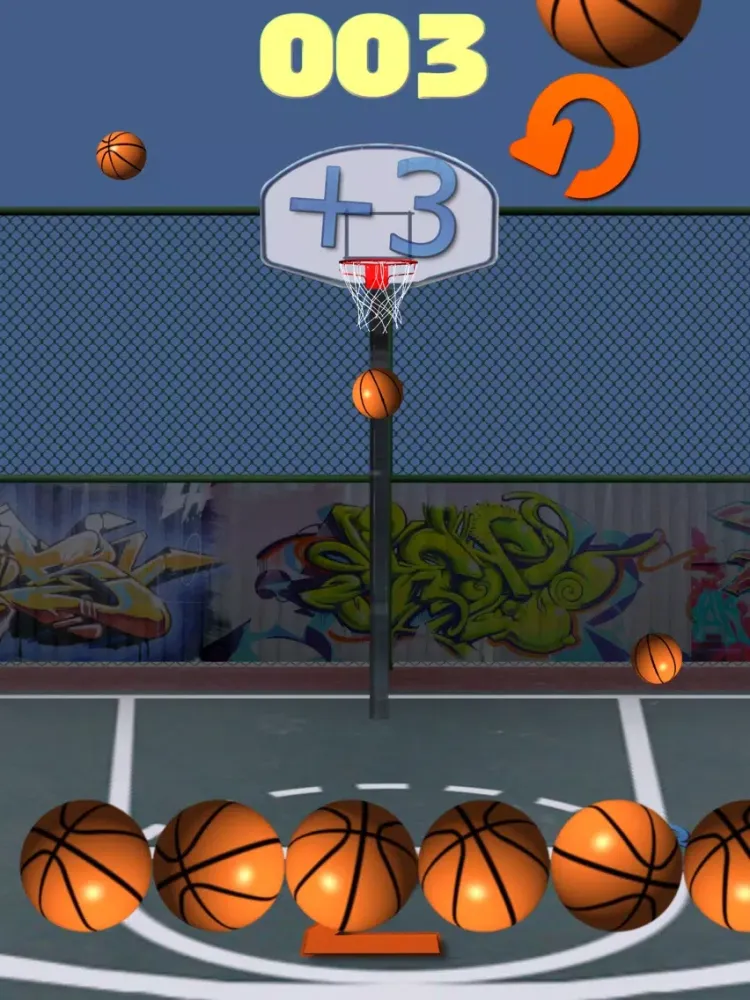 Tangkapan skrin Hot Shot BBALL - On Fire iPad 
