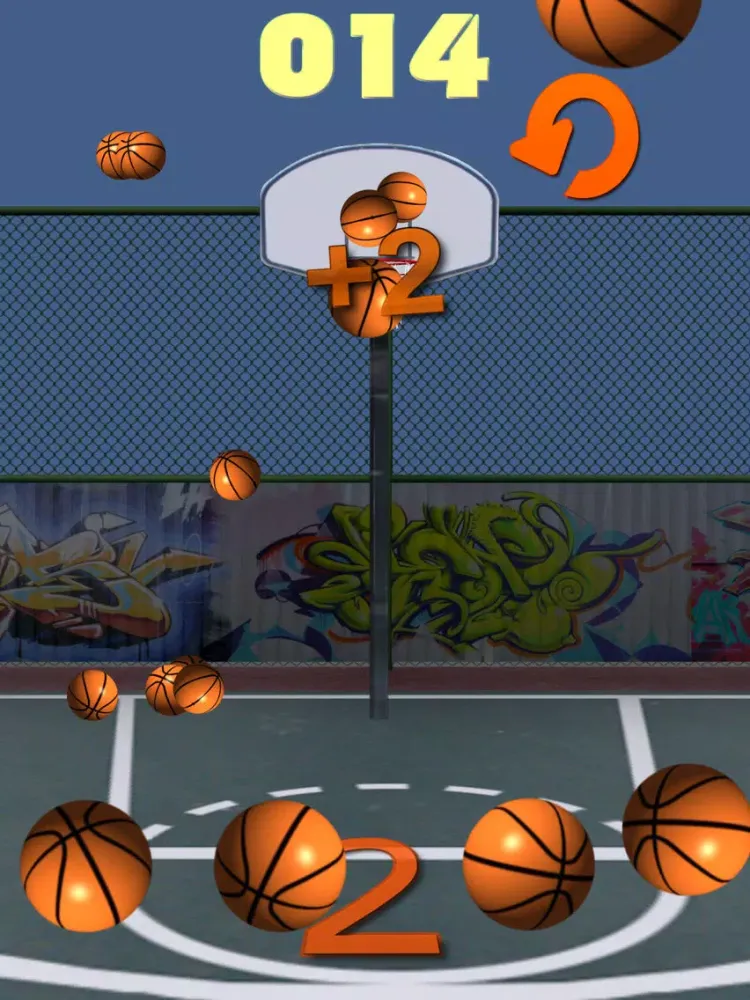 Tangkapan skrin Hot Shot BBALL - On Fire iPad 