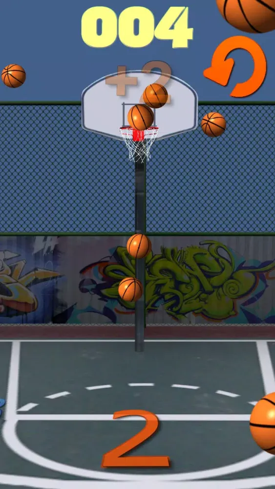 Tangkapan skrin Hot Shot BBALL - On Fire