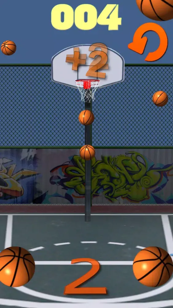 Tangkapan skrin Hot Shot BBALL - On Fire