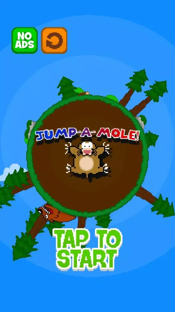 Jump-A-Mole! - Play a Free 8-Bit Jumpy Game! Hop Over the Fast, Rabid Wolf for the Best Super Jumps Score! سکرین شاٹس