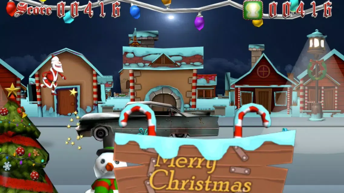 The Christmas Game FREE - 3D Cartoon Santa Claus Is Running Through Town! Screenshots