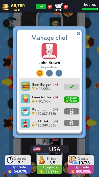 Screenshot di Idle Food Tycoon Game