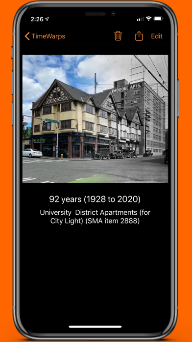 Tangkapan skrin TimeWarp - Then & Now
