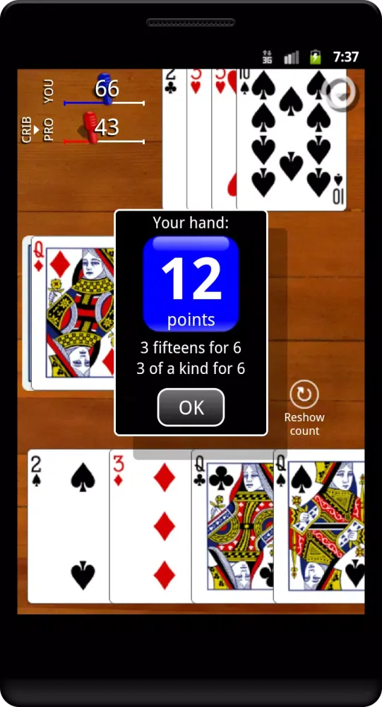 Capturas de pantalla de Cribbage Classic