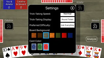 Capturas de tela do Pinochle Classic