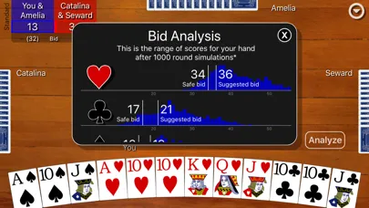 Capturas de tela do Pinochle Classic