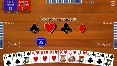 Capturas de tela do Pinochle Classic