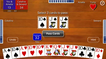 Capturas de tela do Pinochle Classic