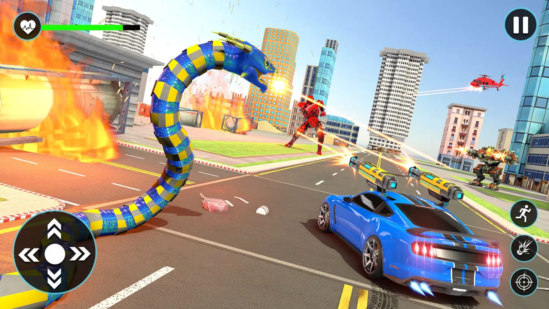 Anaconda Robot Car Robot Game スクリーンショット