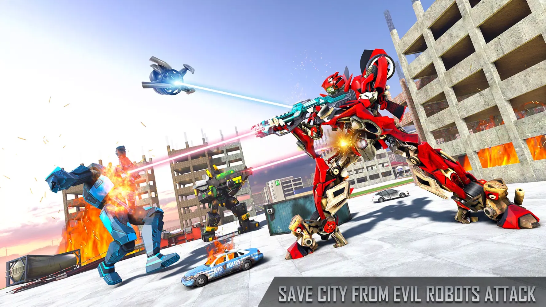 Anaconda Robot Car Robot Game スクリーンショット