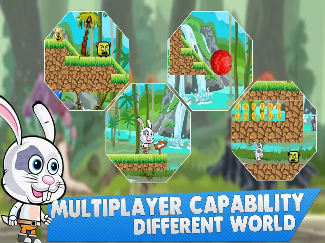 تصاویر Poptropica Bunny Run 3D iPad 