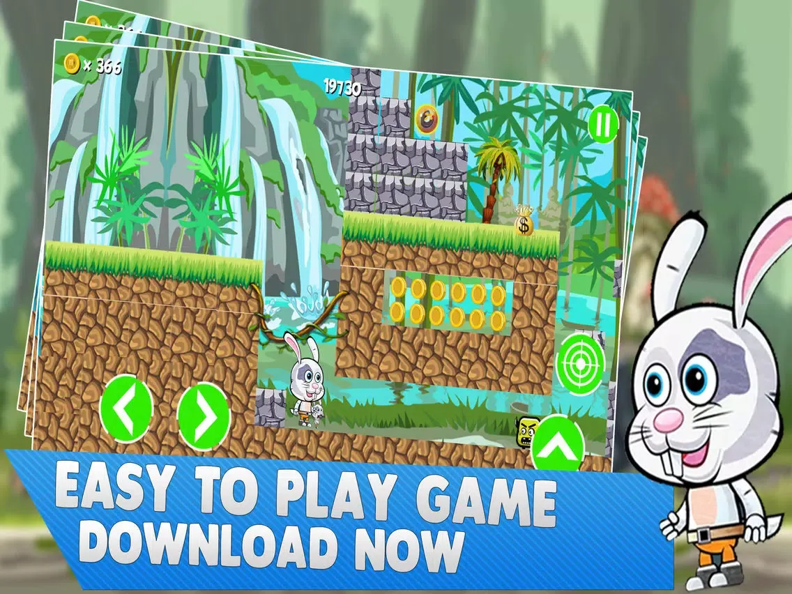 تصاویر Poptropica Bunny Run 3D iPad 