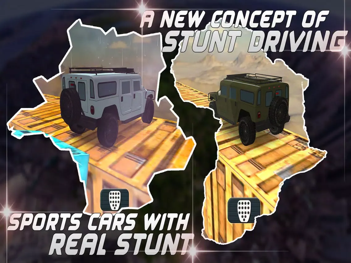 ภาพหน้าจอของ Impossible Track Stunt Car Pro iPad 