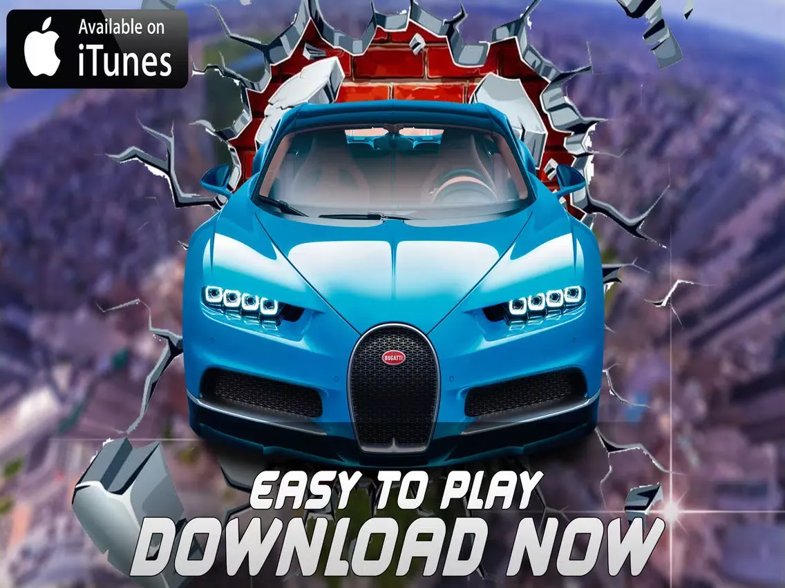 ภาพหน้าจอของ Impossible Track Stunt Car Pro iPad 
