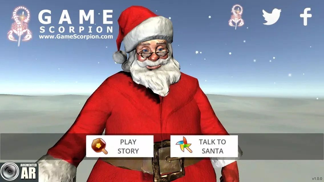 Zrzuty ekranu Augmented AR Santa Call Story