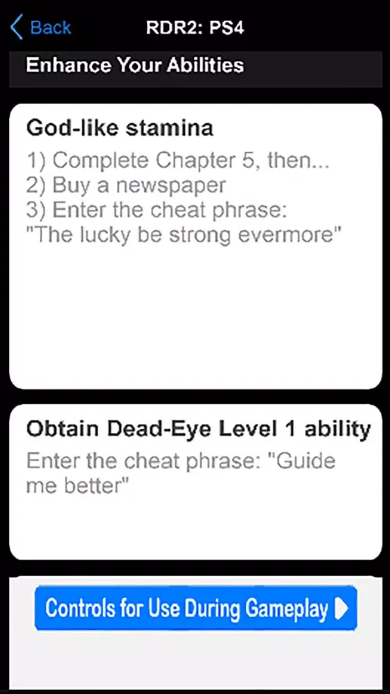 Cheats GTAV/RedDead Redemption 스크린샷