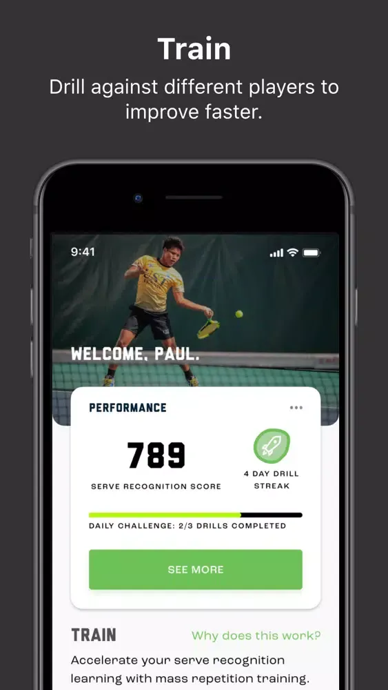 gS Tennis-IQ سکرین شاٹس