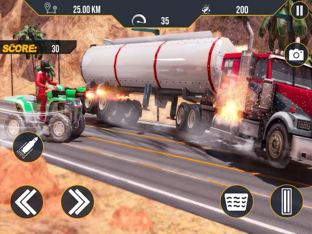 Capturas de pantalla de ATV Quad Bike Traffic Shooter iPad 