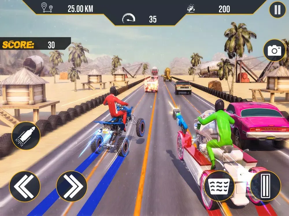 Capturas de pantalla de ATV Quad Bike Traffic Shooter iPad 