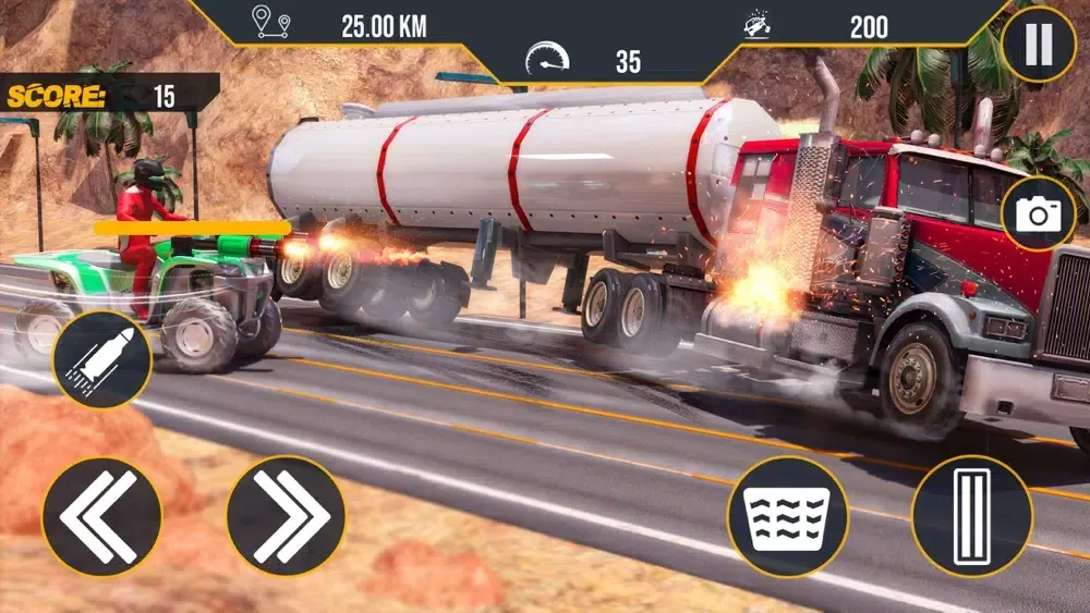 Capturas de pantalla de ATV Quad Bike Traffic Shooter