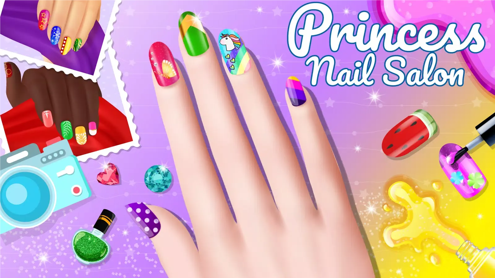 Nail Salon Game Girls Nail art應用截圖
