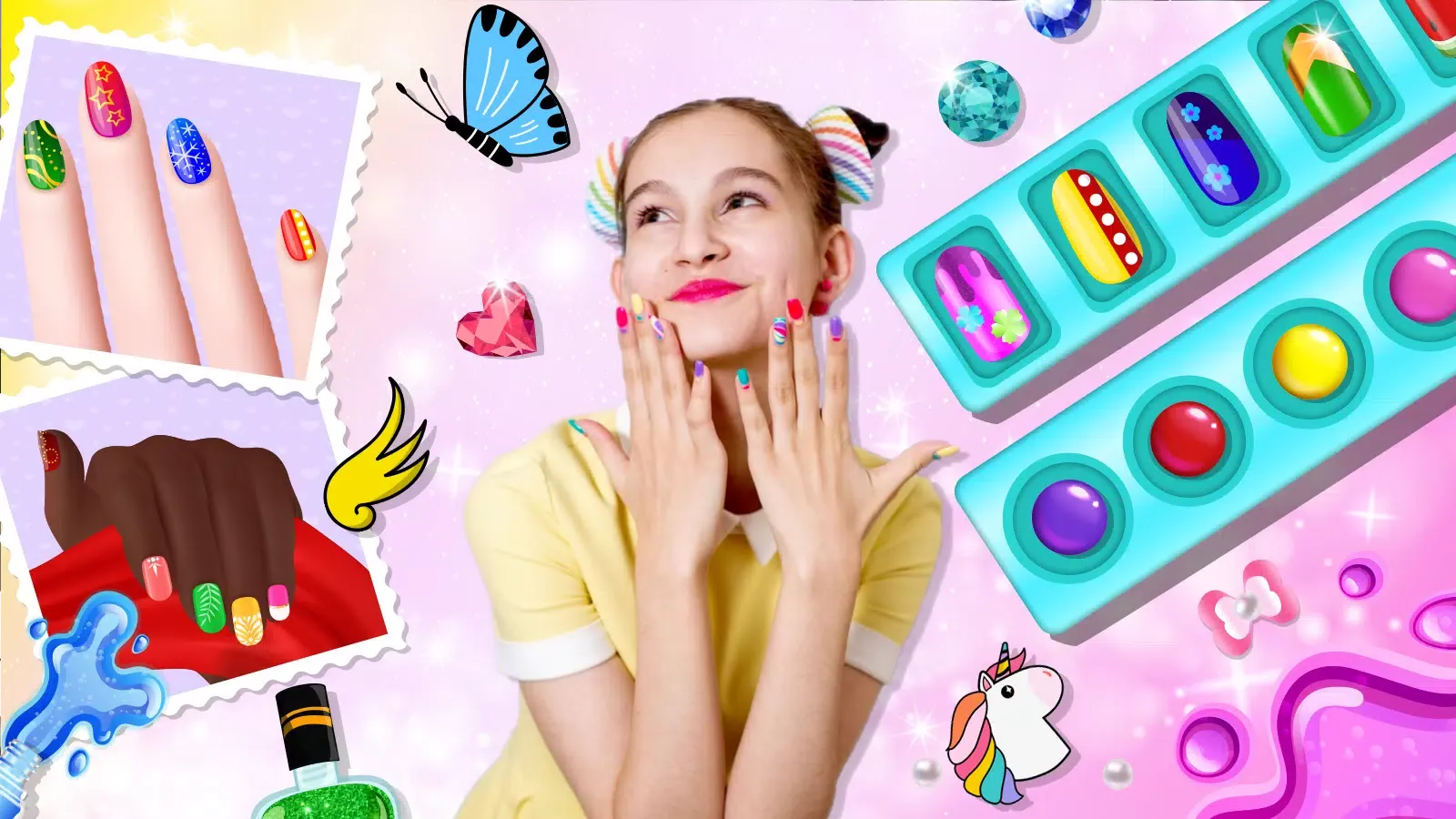 Nail Salon Game Girls Nail art應用截圖
