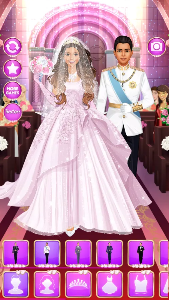 Ảnh chụp màn hình của Wedding Games: Bride Dress Up