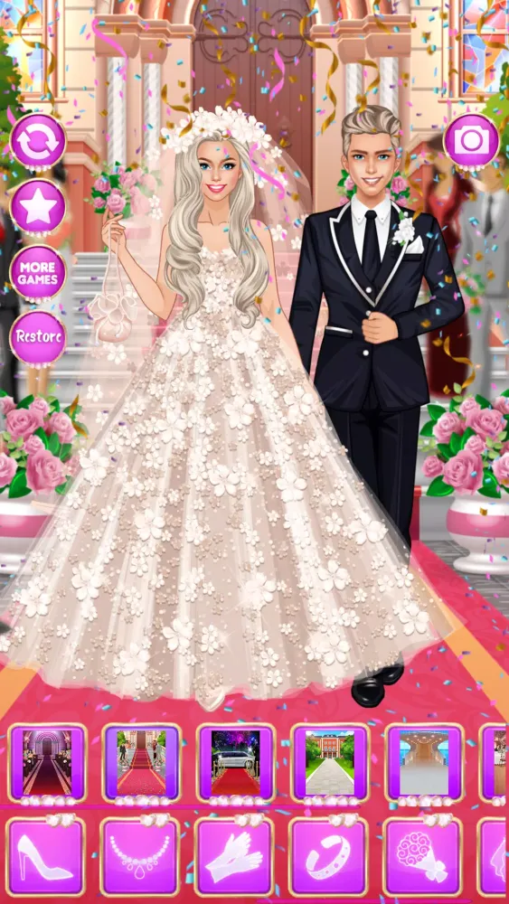 Ảnh chụp màn hình của Wedding Games: Bride Dress Up