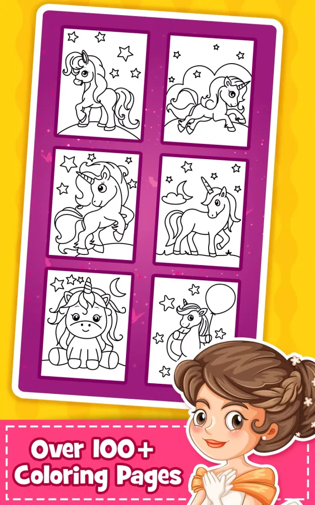 Unicorn Coloring Book for Kids應用截圖