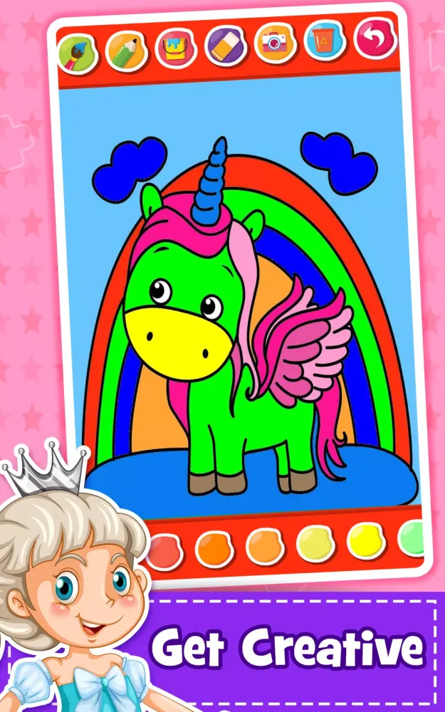 Unicorn Coloring Book for Kids應用截圖
