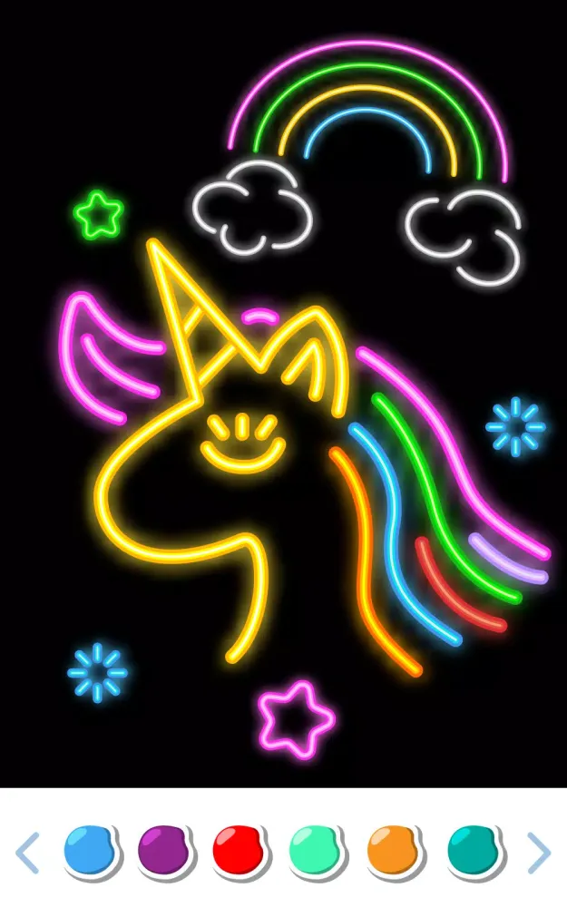Captures d'écran de Unicorn Coloring