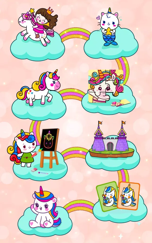 Captures d'écran de Unicorn Coloring