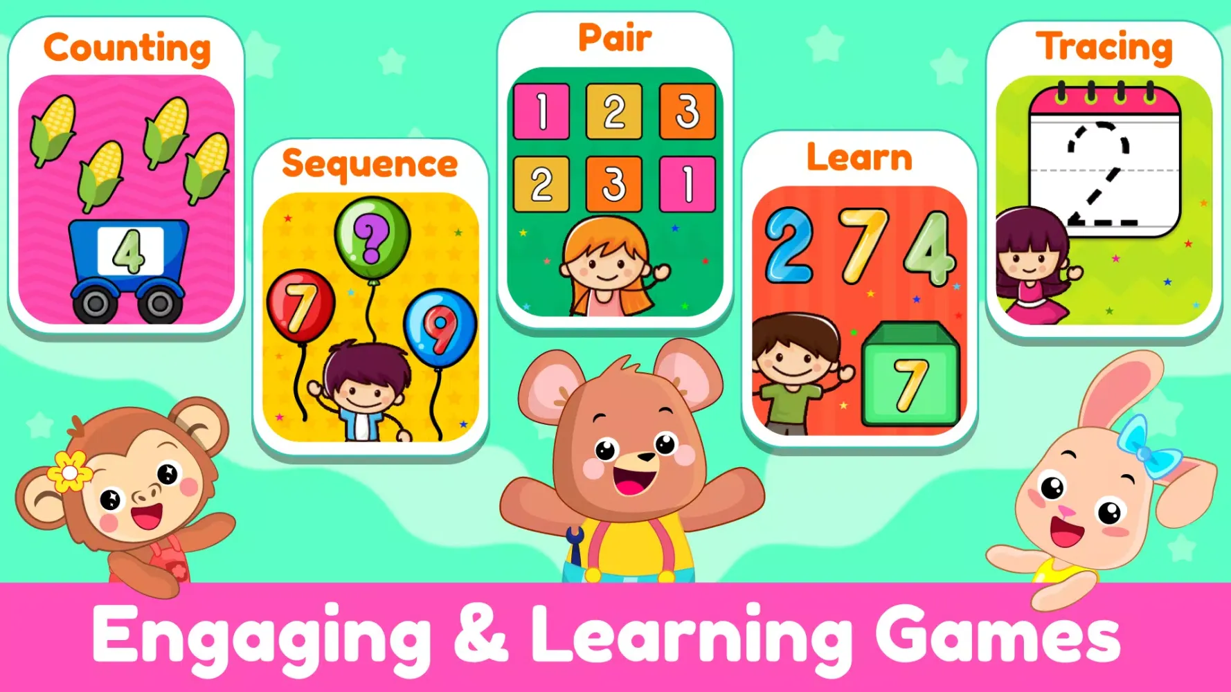 Tangkapan layar Learn 123 Numbers Kids Games