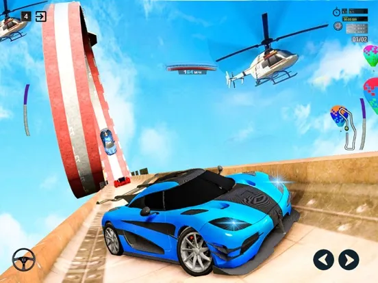 Mega Ramp Car Racing Stunts iPad  Screenshots