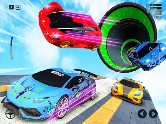 Mega Ramp Car Racing Stunts iPad  Screenshots