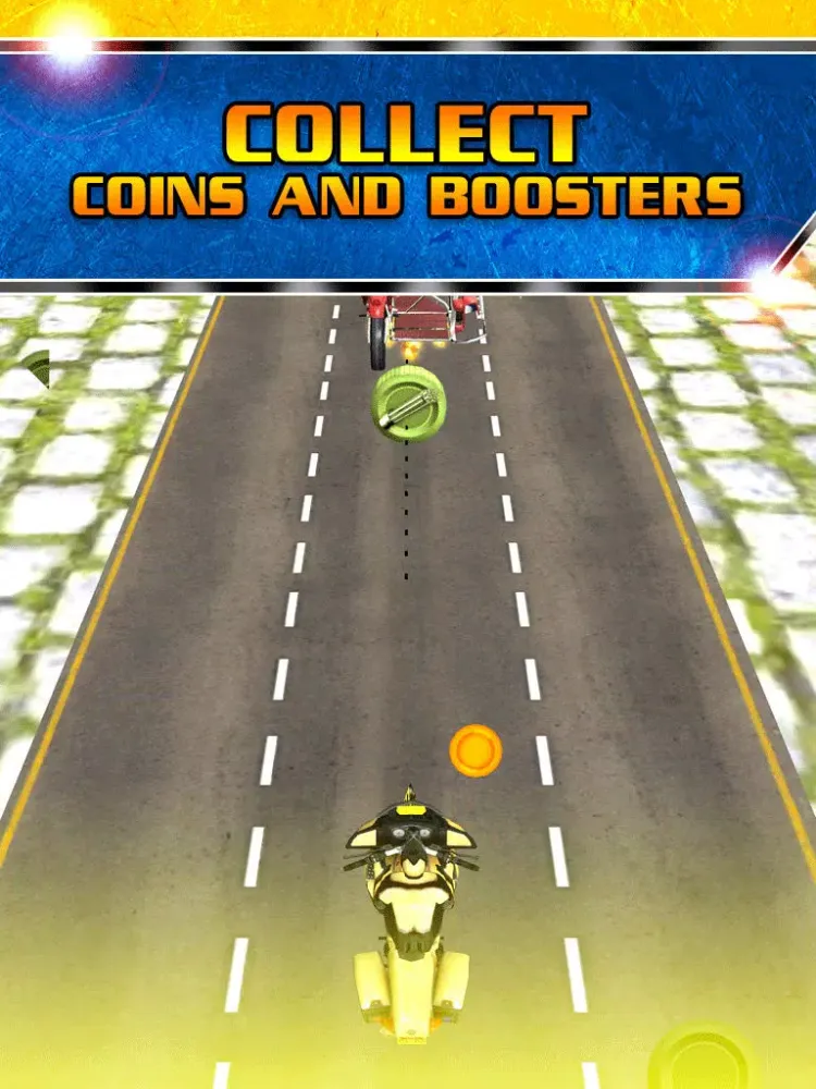 Zrzuty ekranu 3D Dirt Bike Running Mayhem Battle By Crazy Moto Rival Riding Street Racing Games Free iPad 