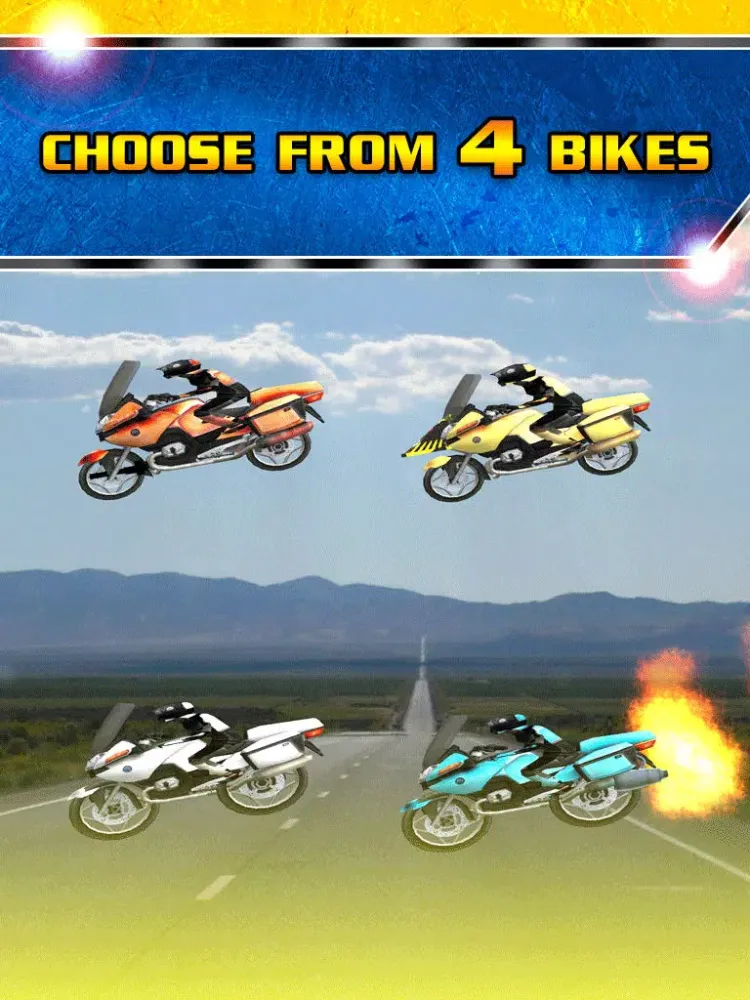 Zrzuty ekranu 3D Dirt Bike Running Mayhem Battle By Crazy Moto Rival Riding Street Racing Games Free iPad 