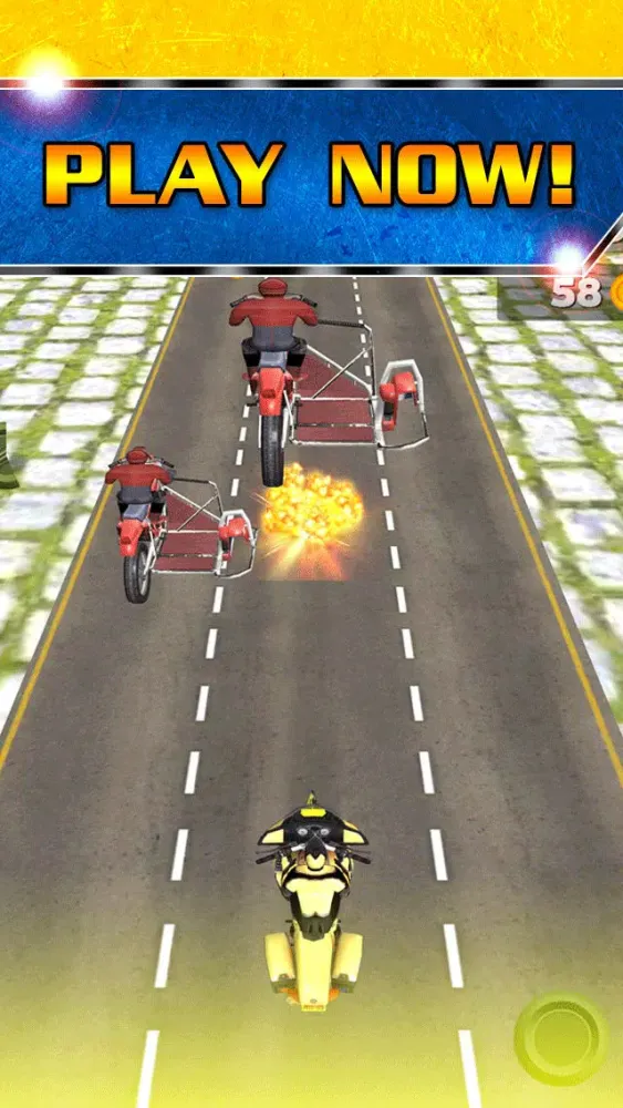 Zrzuty ekranu 3D Dirt Bike Running Mayhem Battle By Crazy Moto Rival Riding Street Racing Games Free