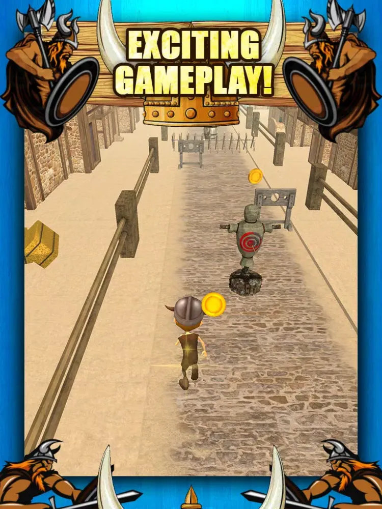 3D Viking Run Infinite Runner Game with Endless Racing by Parkour Fun Games FREE iPad 應用截圖