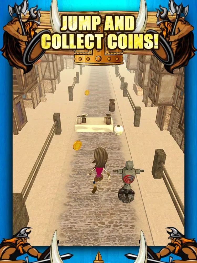 3D Viking Run Infinite Runner Game with Endless Racing by Parkour Fun Games FREE iPad 應用截圖