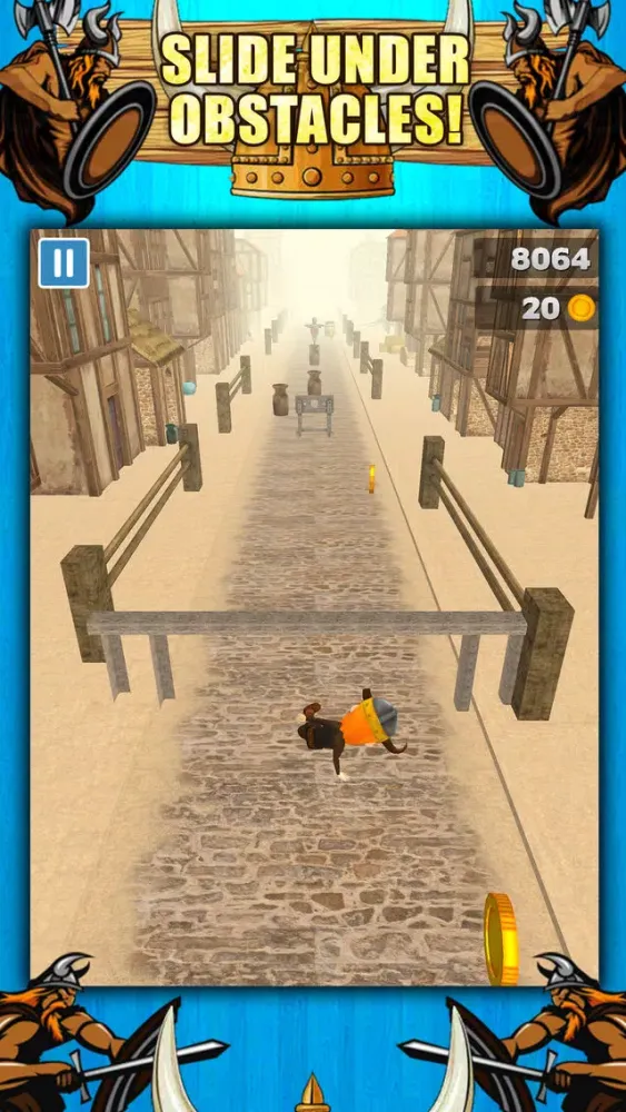 3D Viking Run Infinite Runner Game with Endless Racing by Parkour Fun Games FREE應用截圖