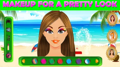 Captures d'écran de Beach Dress Up- free Princess hot fashion star and salon game for girls & boys